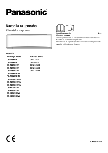 Priročnik Panasonic CS-Z7SKEW-M Klimatska naprava