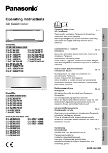 Mode d’emploi Panasonic CU-2RE18SBE Climatiseur