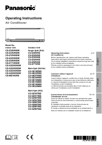 Handleiding Panasonic CU-2Z50TBE Airconditioner