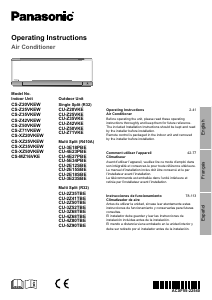 Manual Panasonic CU-4Z80TBE Air Conditioner