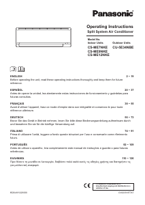 Bedienungsanleitung Panasonic CU-5E34NBE Klimagerät
