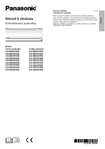 Manuál Panasonic CU-BE50TKE Klimatizace
