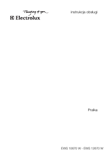 Instrukcja Electrolux EWS12670W Pralka