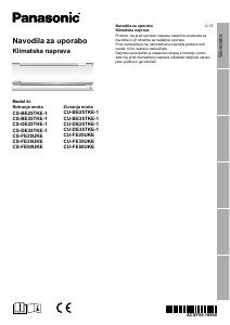 Priročnik Panasonic CU-DE35TKE Klimatska naprava