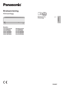 Bruksanvisning Panasonic CU-E15PKE Klimaanlegg