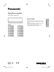 Priročnik Panasonic CU-FZ50WKE Klimatska naprava