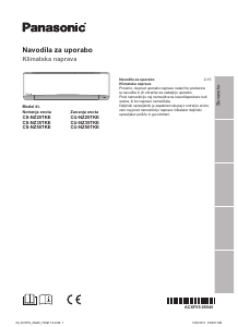 Priročnik Panasonic CU-NZ35TKE Klimatska naprava