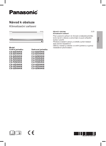 Manuál Panasonic CU-PZ50VKE Klimatizace