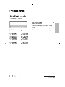 Priročnik Panasonic CU-PZ50WKE Klimatska naprava
