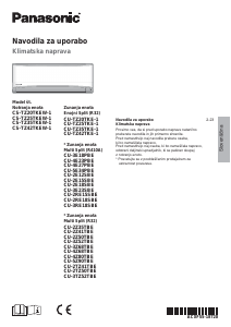 Priročnik Panasonic CU-TZ35TKE1 Klimatska naprava