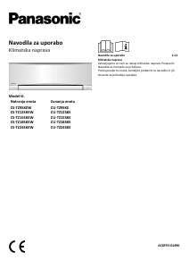 Priročnik Panasonic CU-TZ9SKE Klimatska naprava