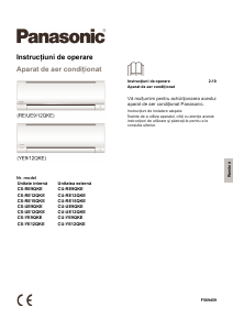 Manual Panasonic CU-YE12QKE Aer condiționat