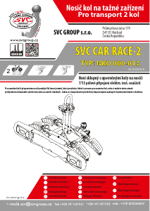 Priročnik SVC Car Race-2 Nosilec za kolesa