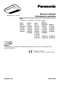 Manuál Panasonic S-125PT1E5 Klimatizace