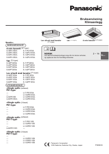 Bruksanvisning Panasonic S-140PU1E5A Klimaanlegg