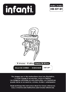 Manual de uso Infanti Sit-Up Silla alta de bebé