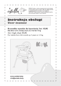 Handleiding Estella Kuk Kinderstoel