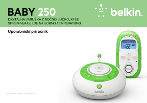 Priročnik Belkin F7C035 Baby 250 Elektronska varuška