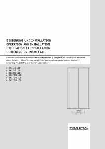 Bruksanvisning Stiebel Eltron SHZ 100 LCD Varmvattenberedare