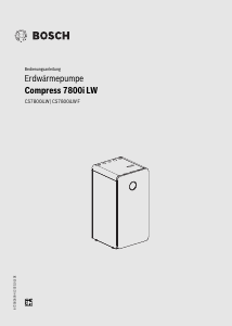 Bedienungsanleitung Bosch CS7800iLW 6 MB Wärmepumpe