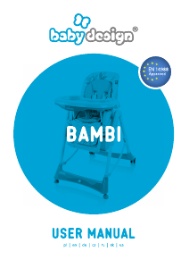 Instrukcja Baby Design Bambi Krzesełko do karmienia
