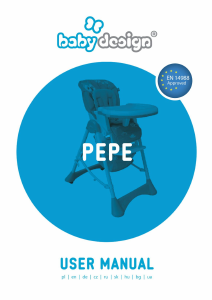 Instrukcja Baby Design Pepe Krzesełko do karmienia