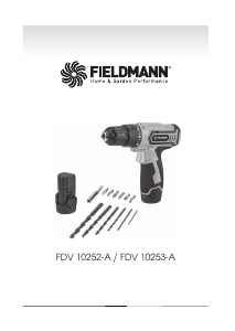 Manuál Fieldmann FDV 10252-A Akušroubovák