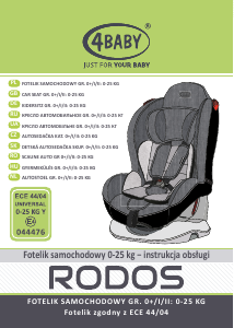 Manual 4Baby Rodos Car Seat