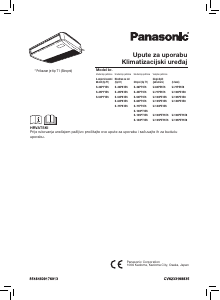 Priručnik Panasonic S-36PK1E5 Klimatizacijski uređaj