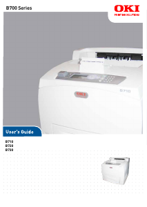 Manual OKI B710 Printer