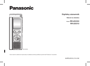 Návod Panasonic RR-US510 Záznamník zvuku