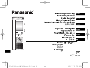 Bedienungsanleitung Panasonic RR-US511 Diktiergerät