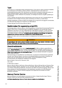 Bruksanvisning Mercury EFI 90 Utombordare