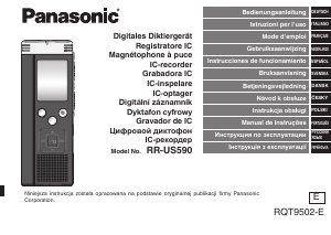Bedienungsanleitung Panasonic RR-US590 Diktiergerät