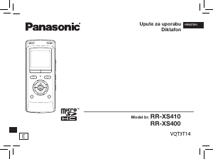 Priručnik Panasonic RR-XS400E Audiosnimač