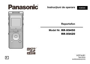 Manual Panasonic RR-XS420 Reportofon