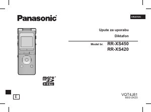 Priručnik Panasonic RR-XS450E Audiosnimač