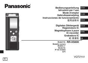Mode d’emploi Panasonic RR-XS600E Enregistreur numérique