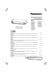 Manual Panasonic U-100PE1E5 Ar condicionado