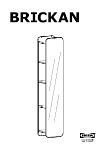 Használati útmutató IKEA BRICKAN Tükör