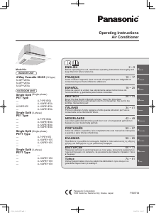 Kullanım kılavuzu Panasonic U-100PE1E8A Klima