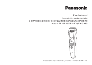 Kasutusjuhend Panasonic ER-GB70 Habemepiiraja