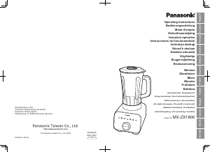 Manuale Panasonic MX-ZX1800 Frullatore