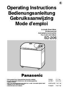 Bedienungsanleitung Panasonic SD-206 Brotbackautomat