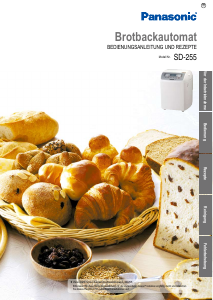 Bedienungsanleitung Panasonic SD-255 Brotbackautomat