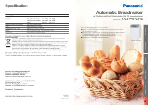 Manual Panasonic SD-257 Bread Maker