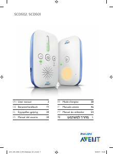 Manuale Philips SCD501 Baby monitor