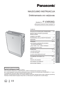 Vadovas Panasonic F-VXR35G Oro valytuvas