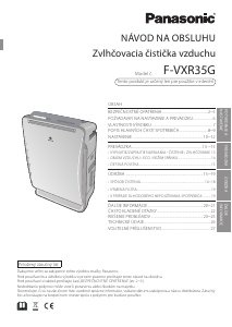 Návod Panasonic F-VXR35G Čistička vzduchu