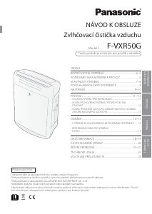 Manuál Panasonic F-VXR50G Čistička vzduchu